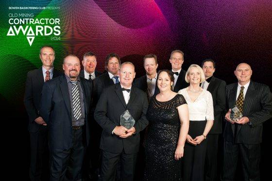 Winners and judges from the first BBMC Queensland Mining Contractor Awards in 2014